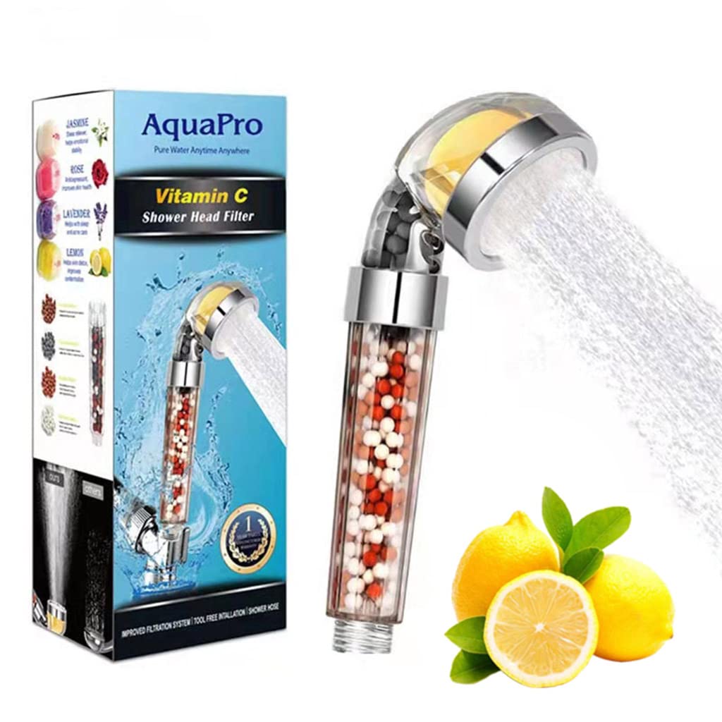 HASTHIP Hand Shower for Bathroom, Vitamin C Shower Head Filter with Filtration, Hard Water Softener, Chlorine & Fluoride Filter, Water Purifying Filtered Showerhead with Beads (Only Hand Shower) HASTHIP Hand Shower for Bathroom, Vitamin C Shower Head Filter with Filtration, Hard Water Softener, Chlorine & Fluoride Filter, Water Purifying Filtered Showerhead with Beads (Only Hand Shower)